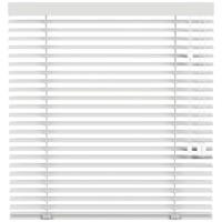Leen Bakker - Houtlook Jaloezie 50mm - Off-white (10711) - PVC - Wit - 120x10x10 Cm