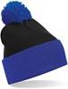 Beechfield CB451 Snowstar® Two-Tone Beanie - Black/Bright Royal - One Size