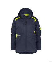 DASSY softshell kalama women polyester nachtblauw/fluogeel s