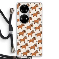 Pony: Huawei P50 Pro Transparant Hoesje met koord Pony: Huawei P50 Pro Transparant Hoesje met koord