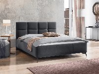Bed met opbergruimte GISOLA 160x200 cm grijs