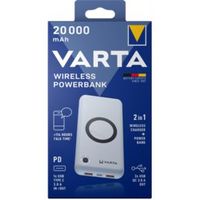 Varta 57909 101 111 powerbank Lithium-Polymeer (LiPo) 20000 mAh Draadloos opladen Wit