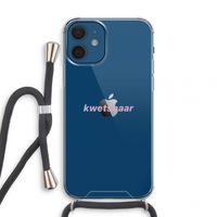 kwetsbaar: iPhone 12 mini Transparant Hoesje met koord