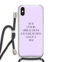 GSM: iPhone XS Transparant Hoesje met koord