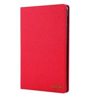 Voor Huawei MediaPad M6 10 8 doek Teature horizontale Flip PU lederen draagtas met met houder & kaartsleuven (rood)