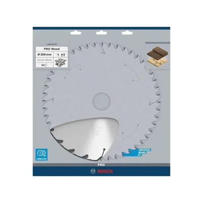 Bosch Professional Cirkelzaagblad voor Hout | PRO Wood | Ø 350mm Asgat 30mm 24T - 2608640702
