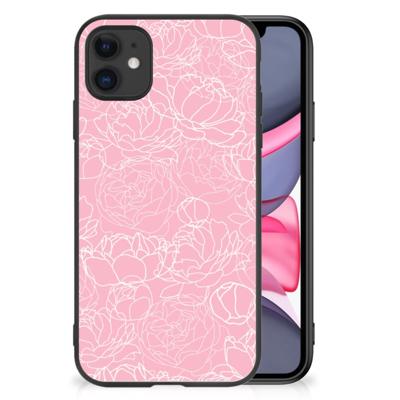 iPhone 11 Bloemen Hoesje White Flowers