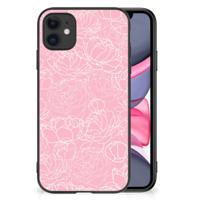 iPhone 11 Bloemen Hoesje White Flowers