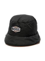 BOSS Kidswear logo-patch bucket hat - Noir - thumbnail