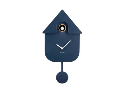 Wall clock Modern Cuckoo ABS dark blue
