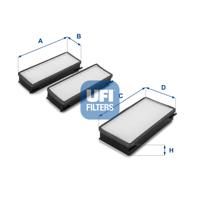 Interieurfilter UFI, u.a. für Peugeot, Fiat, Citroën, Lancia