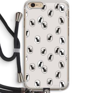 Miauw: iPhone 6 PLUS / 6S PLUS Transparant Hoesje met koord