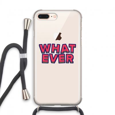 Whatever: iPhone 8 Plus Transparant Hoesje met koord