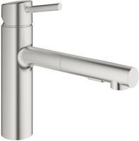 Grohe Concetto keukenkraan met uittrekbare handdouche dualspray Supersteel