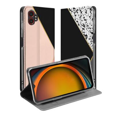 Samsung Galaxy Xcover 7 Pro | Book Case | Black Pink Shapes