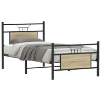 Bedframe zonder matras hout sonoma eikenkleurig 90x190 cm