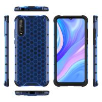 Voor Huawei Enjoy10S shock proof honingraat PC + TPU case (blauw)