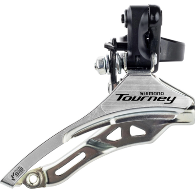 Shimano voorderailleur 3 x 6/7 speed tourney fd-ty300 down swing/top pull hoge klem ø34,9 mm 42t (66-69°)