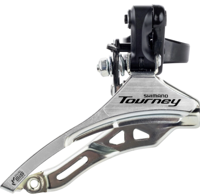 Shimano voorderailleur 3 x 6/7 speed tourney fd-ty300 down swing/top pull hoge klem ø34,9 mm 42t (66-69°)