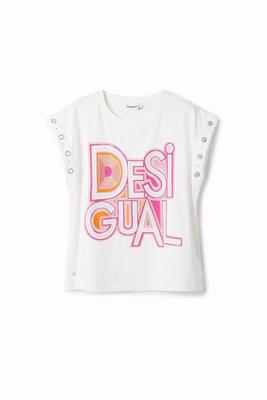 T-shirt patch logo - WHITE - XL