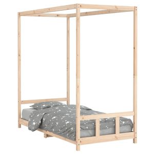 vidaXL Kinderbedframe 90x190 cm massief grenenhout