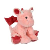 Knuffel - Zigeunerspeelgoed - Floppy Draak - 30cm - Roze