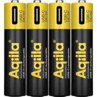 Aqiila AAA Oplaadbare batterij (USB-C) Li-ion 600 mAh 1.5 V 4 stuk(s)
