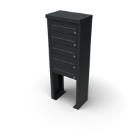 Multibox brievenbus 1 breed 5 hoog zwart - Geroba Multibox brievenbus 1 breed 5 hoog zwart - Geroba