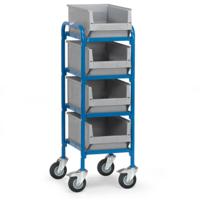Fetra Hauptartikel 32921 Etagewagen Staal Poedercoating Laadvermogen (max.): 250 kg Stralend blauw (RAL 5007)
