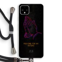 Praying For My Haters: Pixel 4 XL Transparant Hoesje met koord