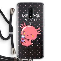 Love You A Lotl: OnePlus 7 Transparant Hoesje met koord