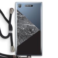 Combinatie marmer: Sony Xperia XZ1 Transparant Hoesje met koord Combinatie marmer: Sony Xperia XZ1 Transparant Hoesje met koord