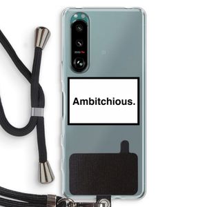 Ambitchious: Sony Xperia 5 III Transparant Hoesje met koord