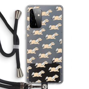 Ponys: Samsung Galaxy A72 5G Transparant Hoesje met koord