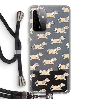 Ponys: Samsung Galaxy A72 5G Transparant Hoesje met koord