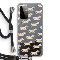 Ponys: Samsung Galaxy A72 5G Transparant Hoesje met koord