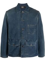 Ralph Lauren RRL chemise en jean à boutonnière - Bleu