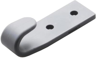 BÜNTE Two-hole plan hooks gray plastic