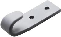 BÜNTE Two-hole plan hooks gray plastic