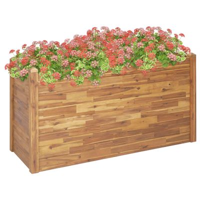 vidaXL Plantenbak verhoogd 160x60x84 cm massief acaciahout vidaXL Plantenbak verhoogd 160x60x84 cm massief acaciahout