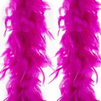 Luxe boa - 4x - roze - 180 cm - 80g - veren - carnaval - verkleden