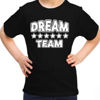 Sport T-shirt jongens/meisjes - Dream team - zwart - sportdag - sportkleding voor kinderen