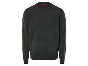 LIVERGY Heren merino wollen trui (XL, Groen)