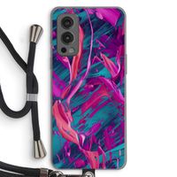 Pink Clouds: OnePlus Nord 2 5G Transparant Hoesje met koord