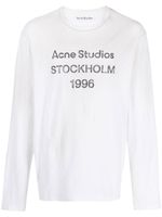 Acne Studios t-shirt à logo imprimé - Blanc - thumbnail