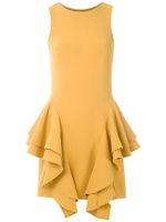 Olympiah robe sans manches à volants - Jaune