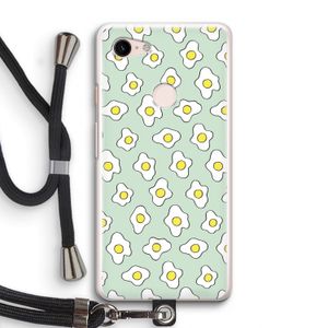 Spiegeleitjes: Pixel 3 Transparant Hoesje met koord