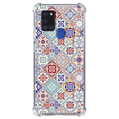 Samsung Galaxy A21s Anti-Shock Hoesje Tiles Color Samsung Galaxy A21s Anti-Shock Hoesje Tiles Color