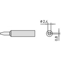 Weller XNT B Soldeerpunt Beitelvorm Grootte soldeerpunt 2.4 mm Lengte soldeerpunt: 27 mm Inhoud: 1 stuk(s) - thumbnail