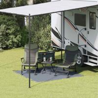 VidaXL Tenttapijt blauw en grijs 200 x 200 cm polyetheen